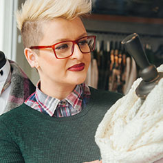 Female retail owner