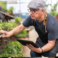 Male greenhouse owner