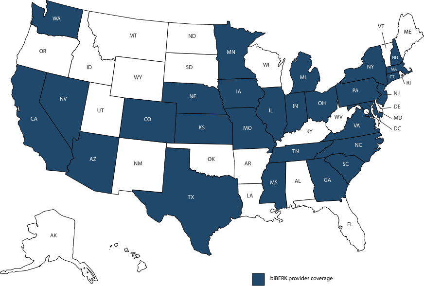 General Liability Coverage Map
